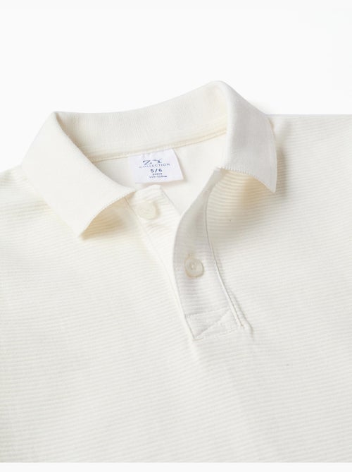 Polo in cotone a coste - Kiabi