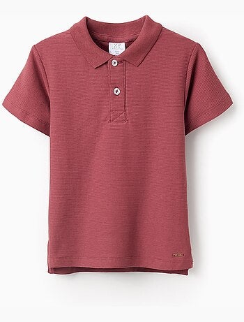 Polo in cotone a coste