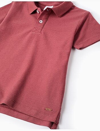 Polo in cotone a coste