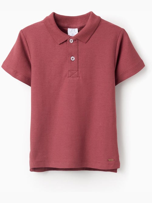 Polo in cotone a coste - Kiabi