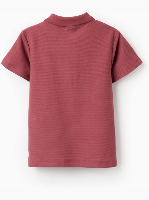 Polo in cotone a coste - Kiabi