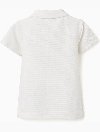 Polo in cotone a costine