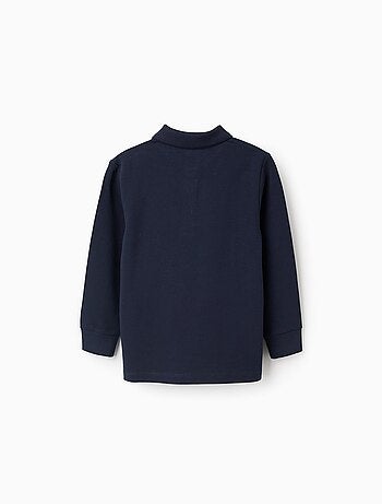 Polo in cotone a manica lunga