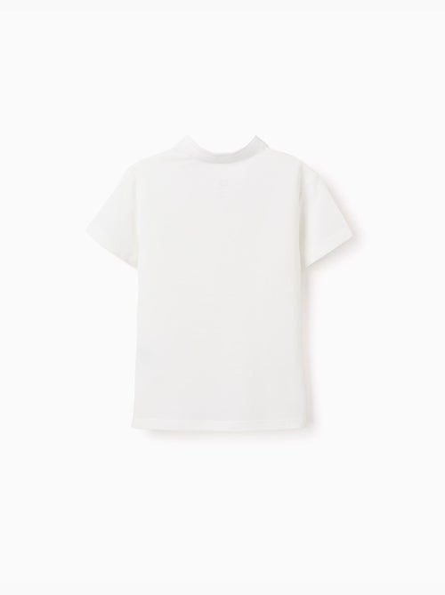 Polo in cotone con collo alla mao e tasca - Kiabi