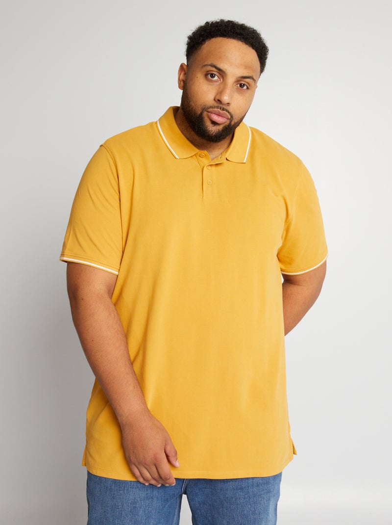 Polo in cotone GIALLO - Kiabi