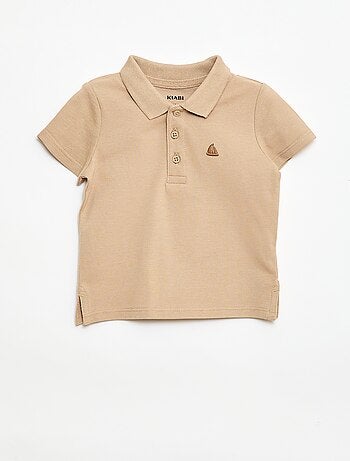 Polo in cotone piqué a maniche corte