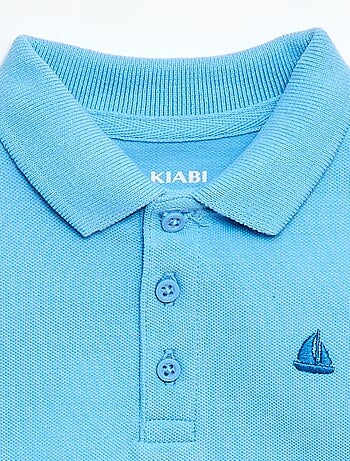 Polo in cotone piqué a maniche corte