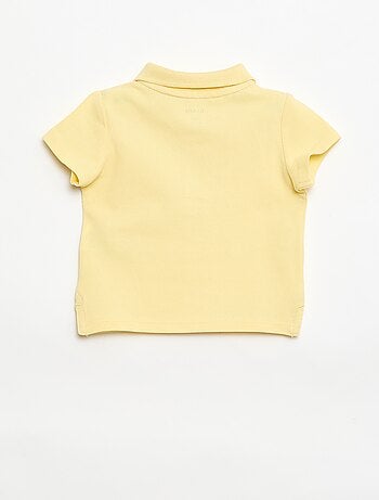 Polo in cotone piqué a maniche corte