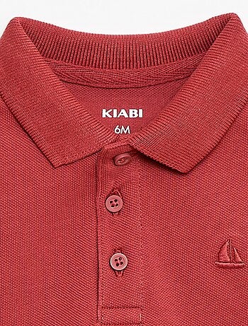 Polo in cotone piqué a maniche corte