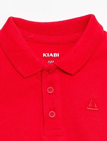 Polo in cotone piqué a maniche corte