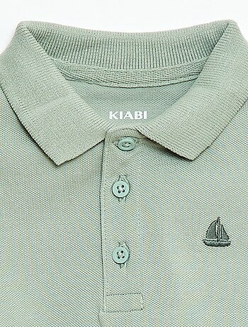 Polo in cotone piqué a maniche corte