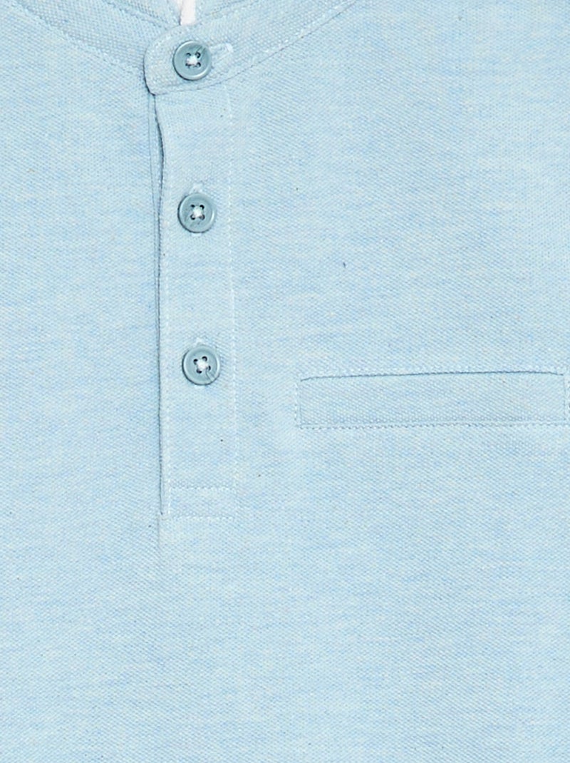 Polo in cotone piqué Blu - Kiabi