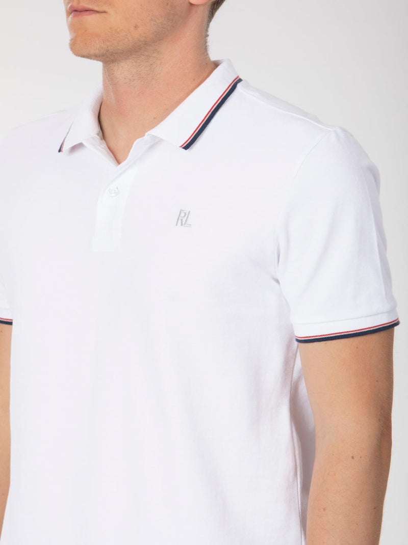 Polo in cotone piquet ASH Bianco - Kiabi