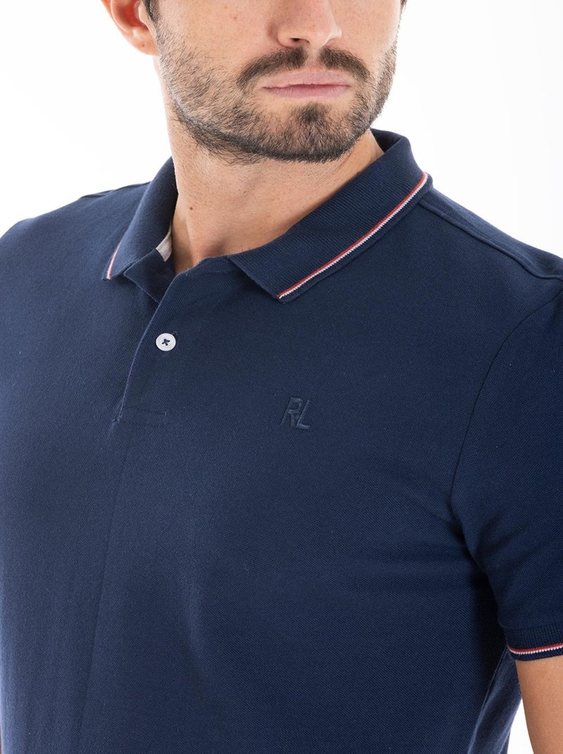 Polo in cotone piquet ASH Blu - Kiabi