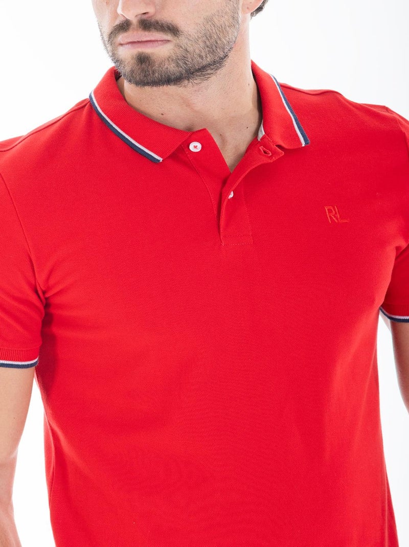 Polo in cotone piquet ASH Rosso - Kiabi