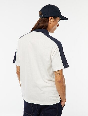 Polo in cotone stile squadra di baseball americana