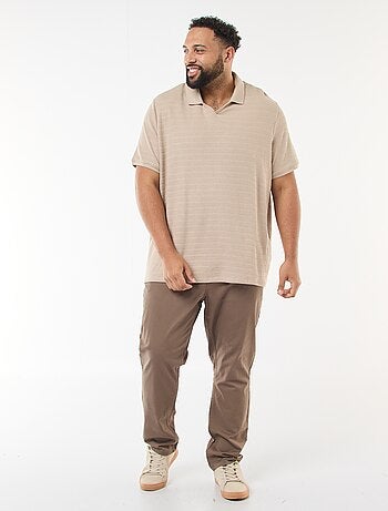 Polo in cotone stretch a maniche corte