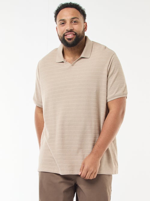 Polo in cotone stretch a maniche corte - Kiabi