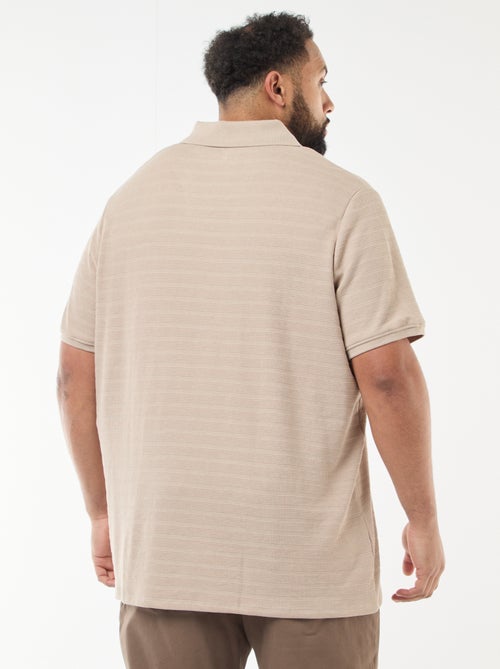 Polo in cotone stretch a maniche corte - Kiabi