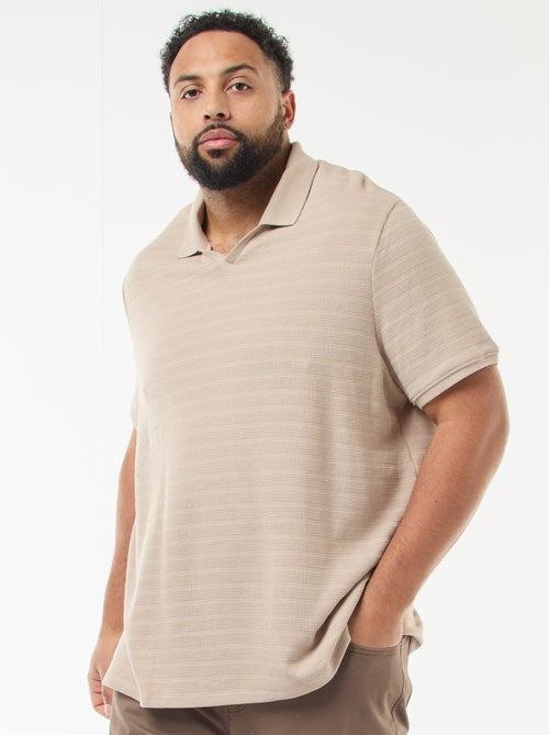 Polo in cotone stretch a maniche corte - Kiabi