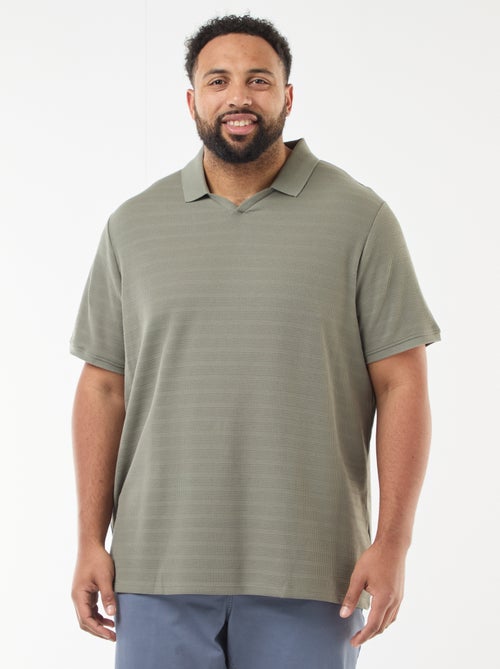 Polo in cotone stretch a maniche corte - Kiabi