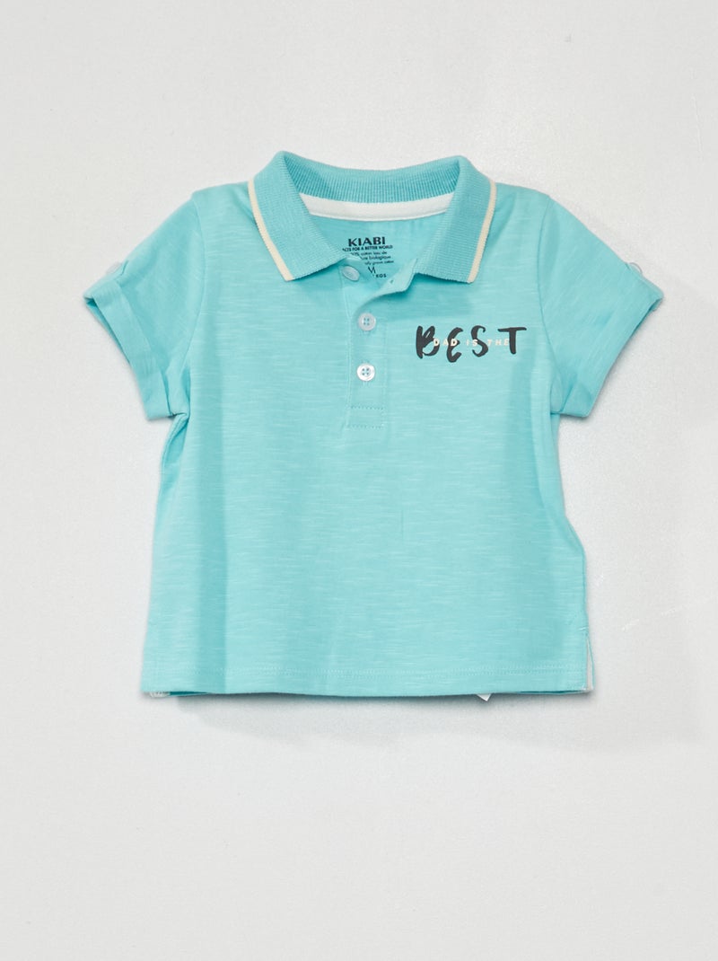 Polo in jersey BLU - Kiabi