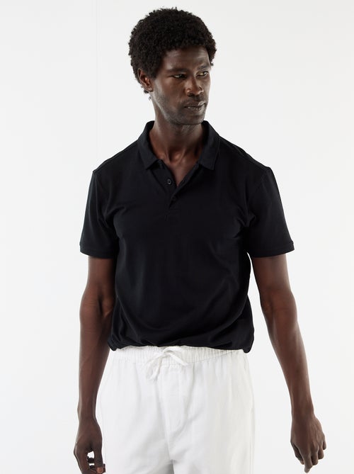 Polo in jersey con colletto abbottonato - Kiabi