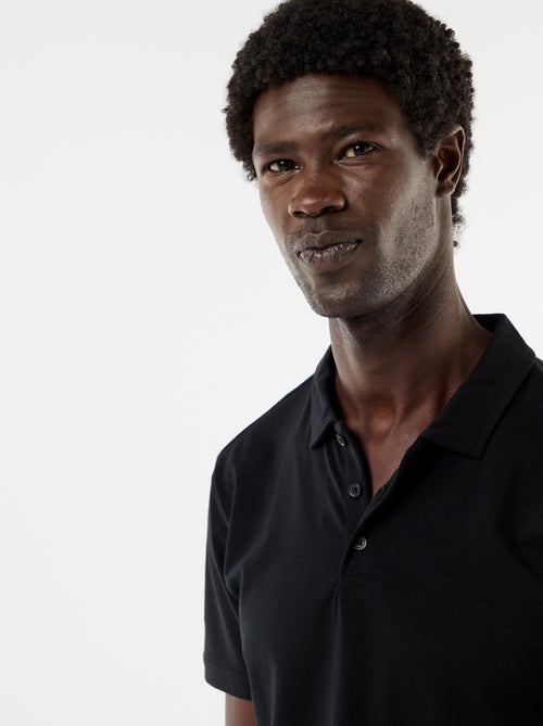 Polo in jersey con colletto abbottonato - Kiabi