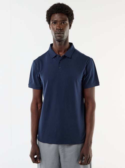 Polo in jersey con colletto abbottonato - Kiabi