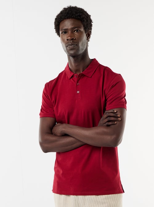 Polo in jersey con colletto abbottonato - Kiabi