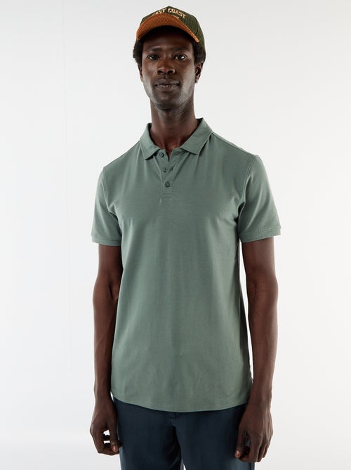 Polo in jersey con colletto abbottonato - Kiabi