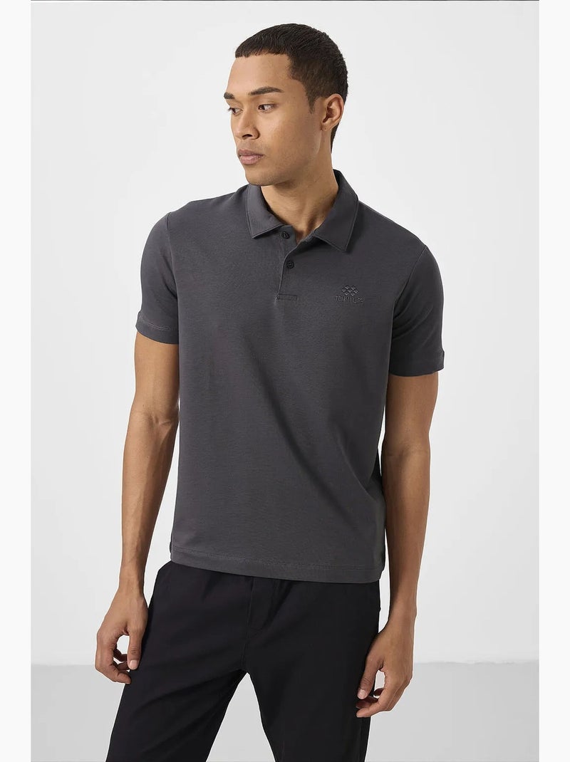 Polo in jersey di cotone misto da uomo tommy Beige argilla - Kiabi