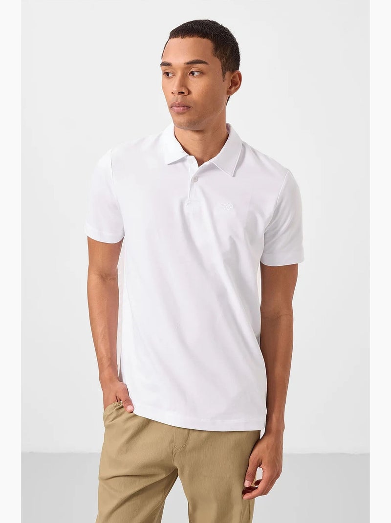 Polo in jersey di cotone misto da uomo tommy Bianco sporco - Kiabi