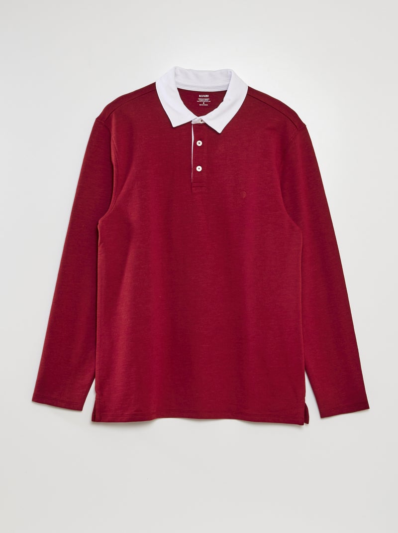Polo in jersey ROSSO - Kiabi