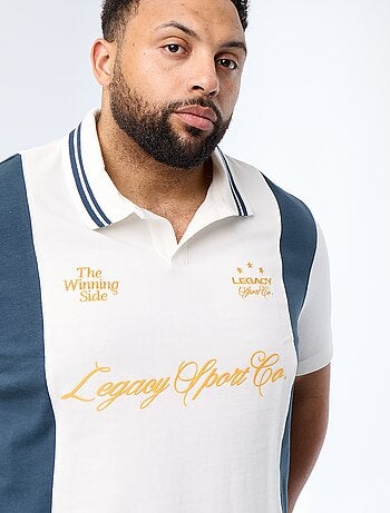 Polo in jersey stampato