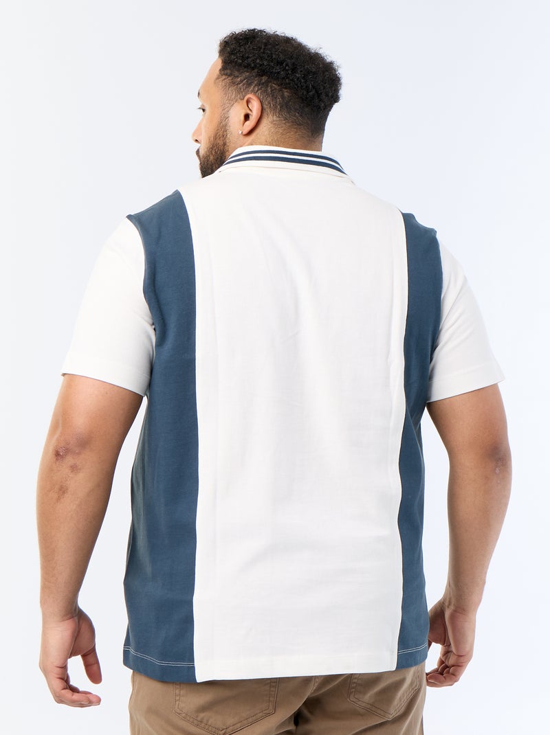 Polo in jersey stampato Beige - Kiabi