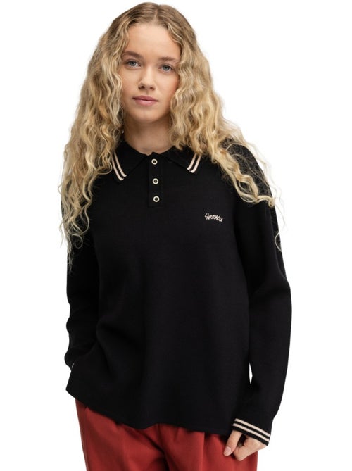 Polo in maglia a maniche lunghe da donna donna verelle-w - Kiabi Polo in maglia a maniche lunghe da donna donna verelle-w - Kiabi