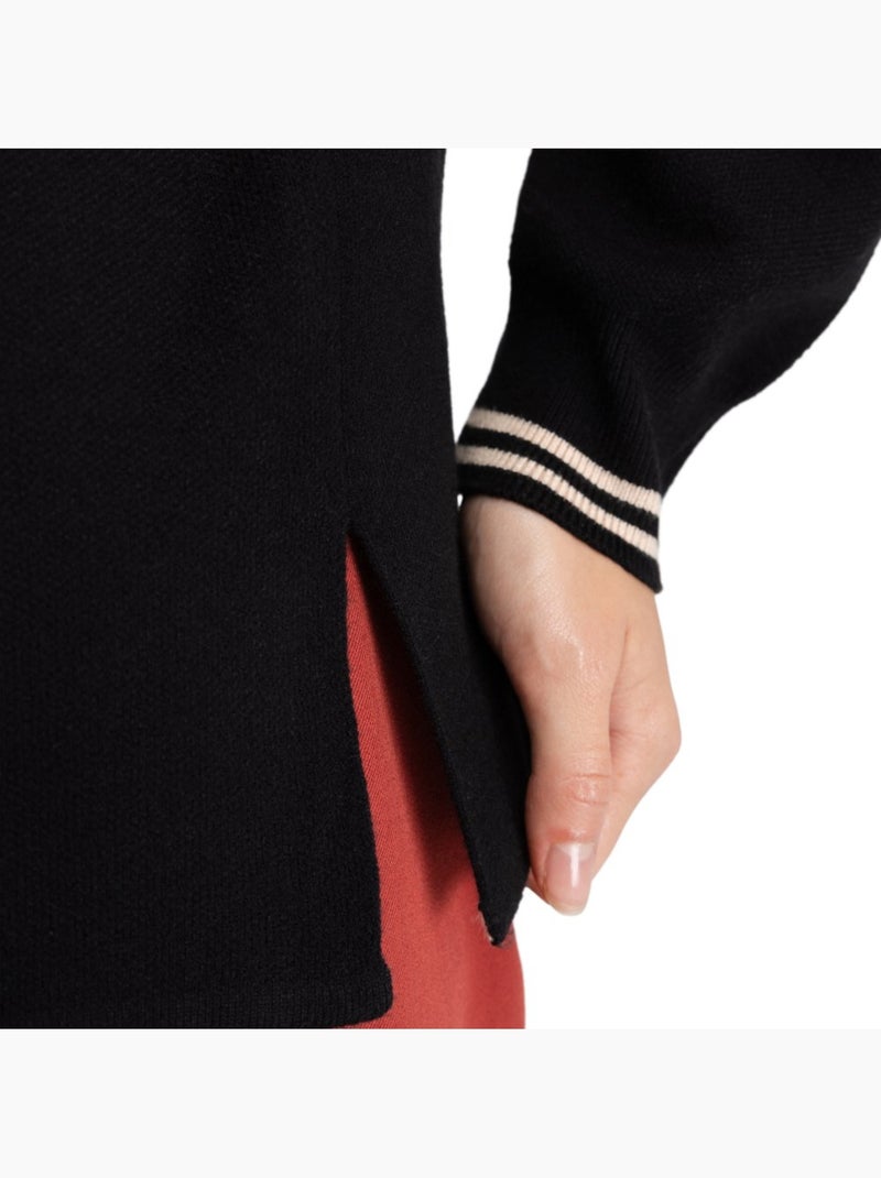 Polo in maglia a maniche lunghe da donna donna verelle-w Nero - Kiabi