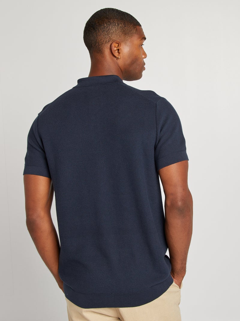 Polo in maglia BLU - Kiabi