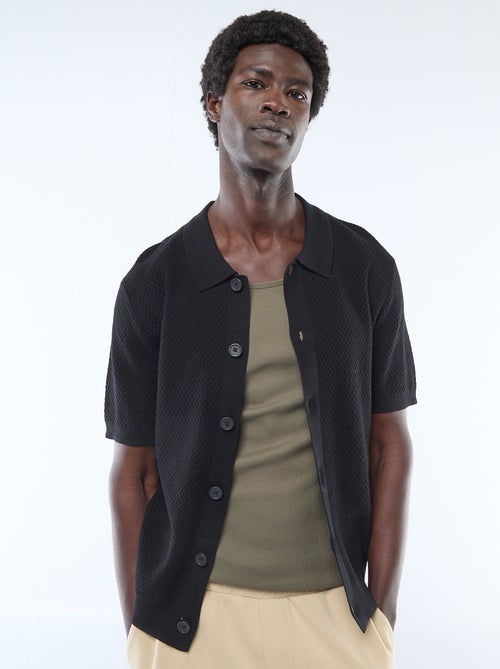 Polo in maglia goffrata - Kiabi