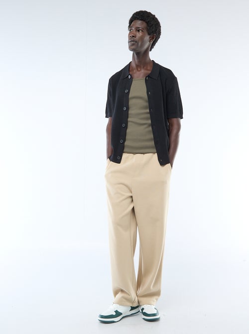 Polo in maglia goffrata - Kiabi