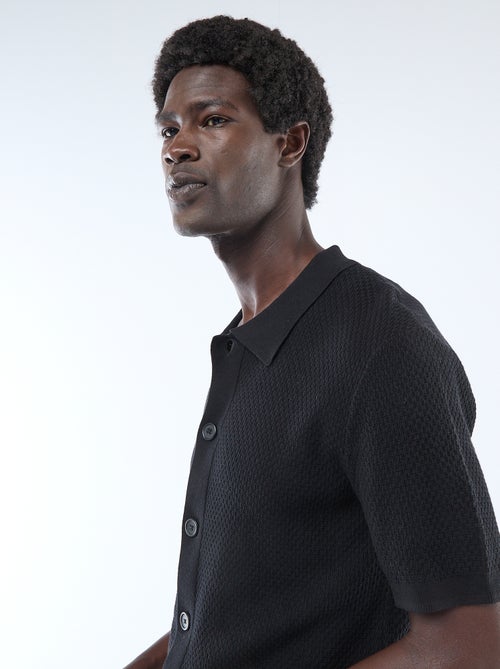 Polo in maglia goffrata - Kiabi