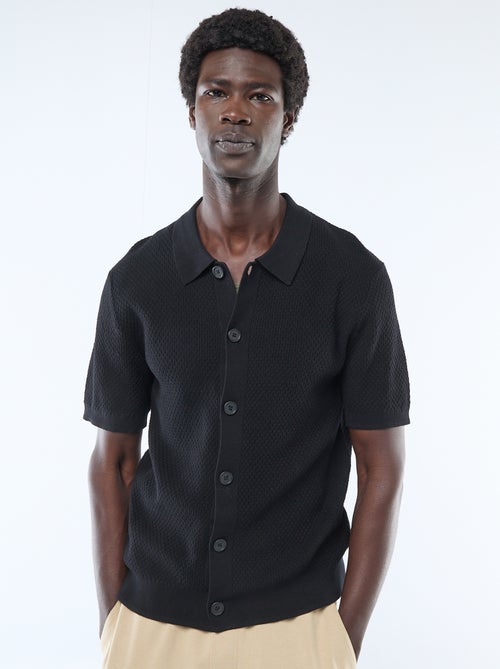 Polo in maglia goffrata - Kiabi