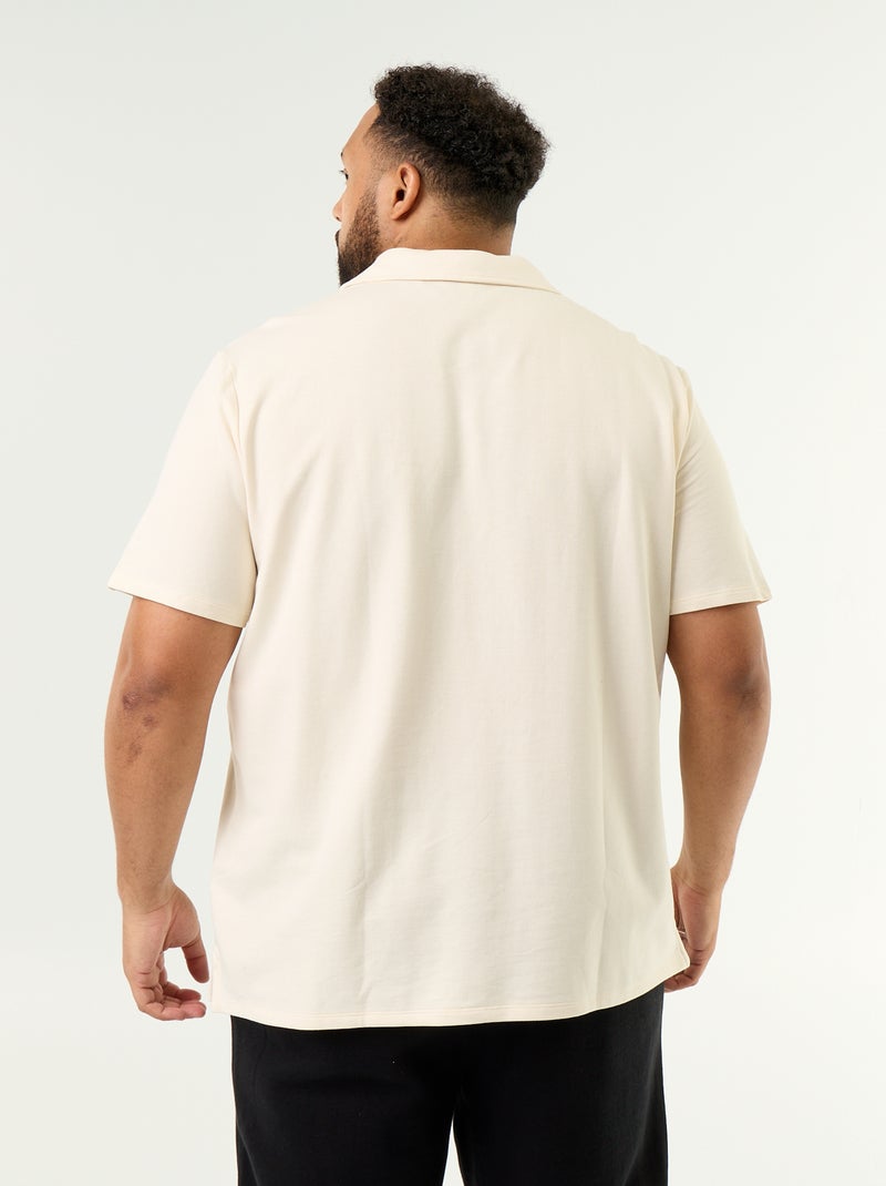 Polo in maglia jersey a maniche corte Bianco - Kiabi