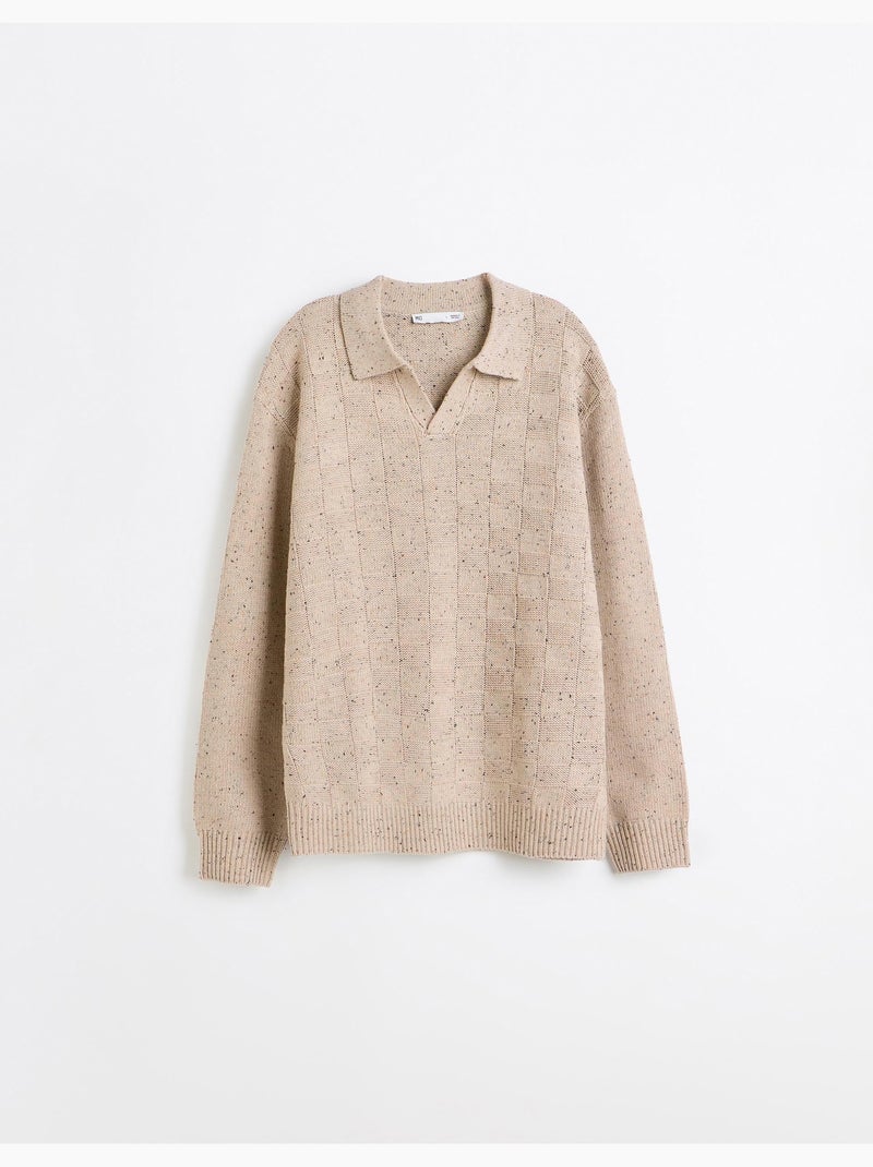 Polo in maglia, mo fashion Beige - Kiabi