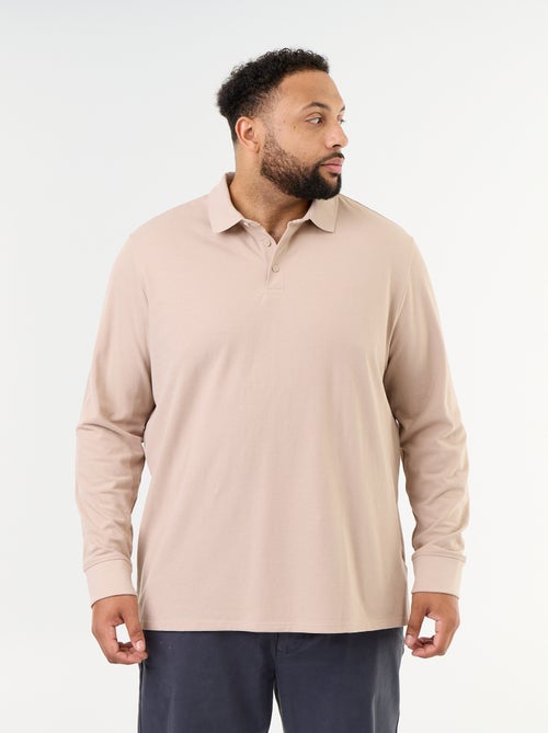 Polo in maglia piqué a maniche lunghe - Kiabi
