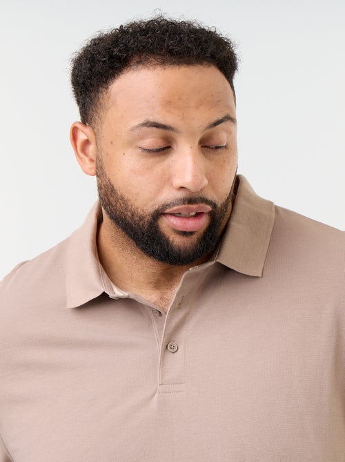 Polo in maglia piqué a maniche lunghe - Kiabi