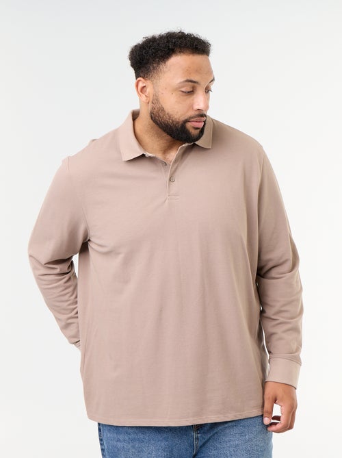 Polo in maglia piqué a maniche lunghe - Kiabi