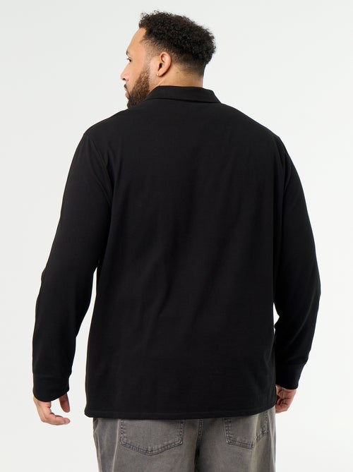 Polo in maglia piqué a maniche lunghe - Kiabi