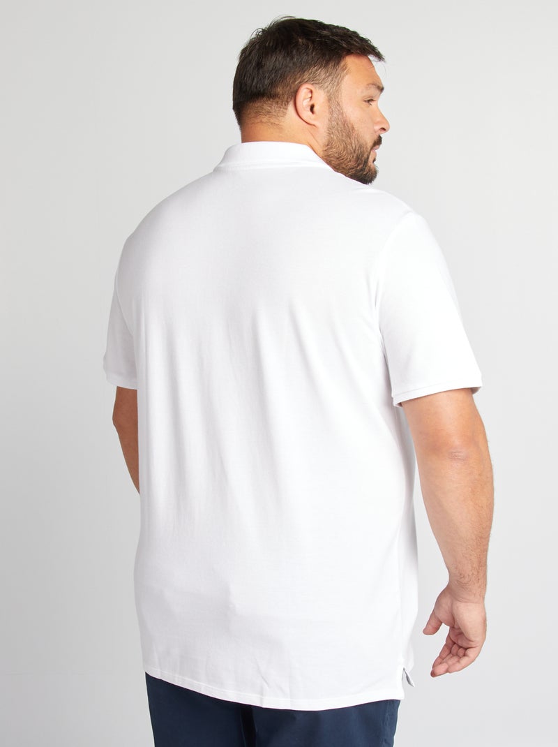 Polo in maglia piqué bianco - Kiabi